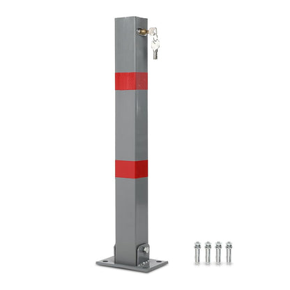 G-PLUS Folding Parking Barrier Lockable Car Bollard Driveway Car Safety Security Post