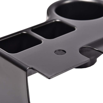 G-PLUS Center Console Cup Holder Compatible with Ford Super Duty Truck F250 F350 F450 F550 1999 2000 2001, Black Cupholder