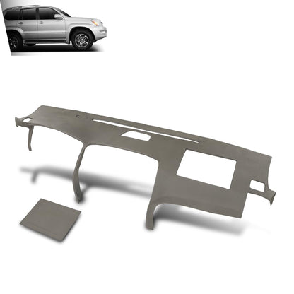 G-PLUS TPE Dash Cover Dashboard Compatible with LX GX470 2003-2009 w/Speaker Gray