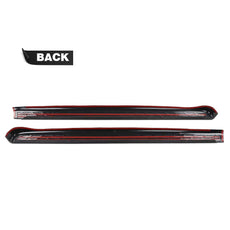 G-PLUS Bed Rail Cap 2PCS for Chevy Silverado 2007-2013 Black Side View