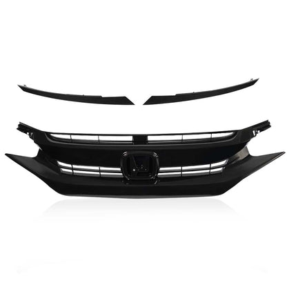 G-PLUS Lower Bumper Cover Grille Compatible with 2009 2010 2011 Honda Civic Sedan