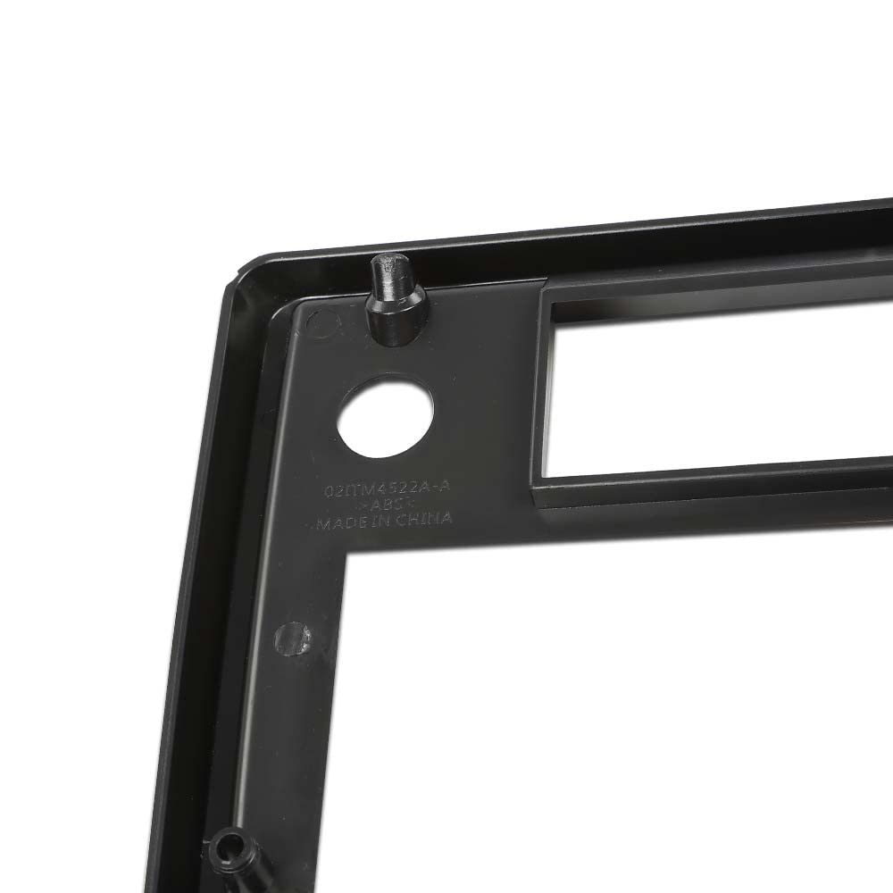 G-PLUS Radio Face Plate w/Red Trim Compatible with El Camino Monte Carlo SS 1981-1988 Radio Panel(Black)