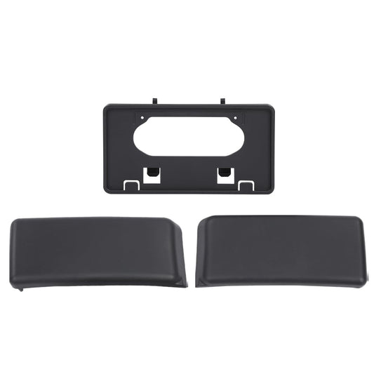 G-PLUS Front Bumper Guards Pads & License Plate Frame Bracket Compatible with Ford F150 2009-2014 9L3Z17E810B, 9L3Z17A385A, FO1053100, FO1068134