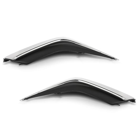 G-PLUS Bumper Trims Front LH&RH Pair Fit LX ES250 F Sport 2023-2024, Fit Model Without F Sport Package 5310506010, 5310606010, LX1039128, LX1038128 Chrome and Black