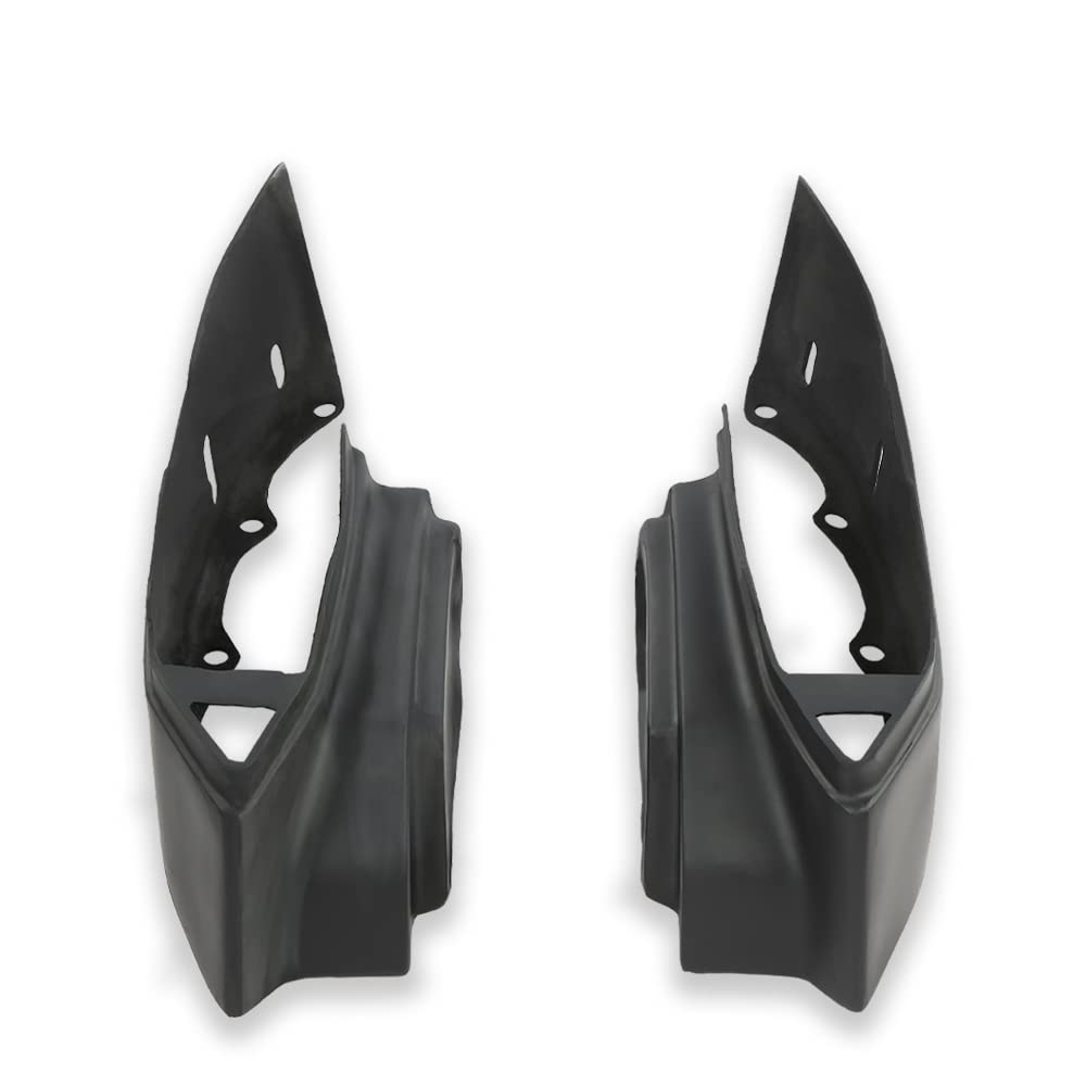 G-PLUS Rear Fiberglass Bumper Fillers Set of 2 Compatible with Cadillac Deville 1980-1992/Fit for Cadillac Fleetwood 1980-1992/Fit Cadillac Brougham 1980-1992 Black