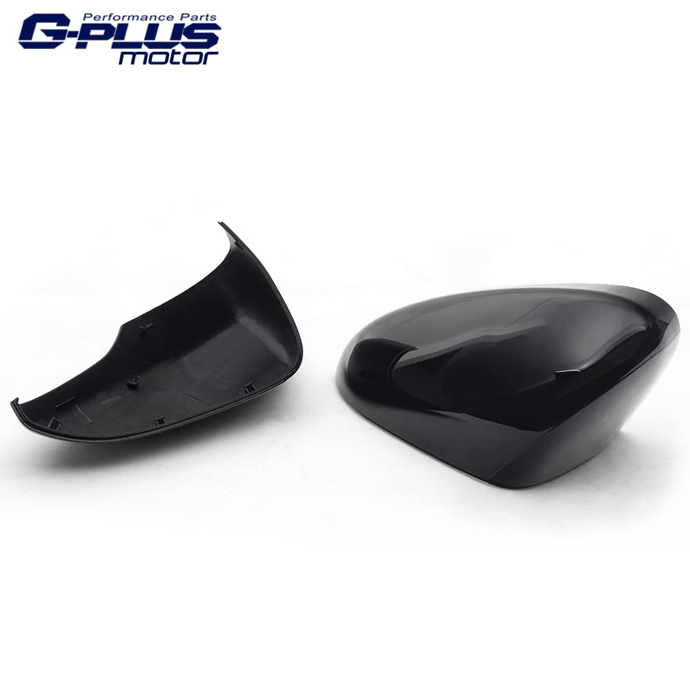 G-PLUS Rearview Mirror Cover Cap Compatible With 2013-2019 Ford Fusion,Driver & Passenger Side 2PC Black