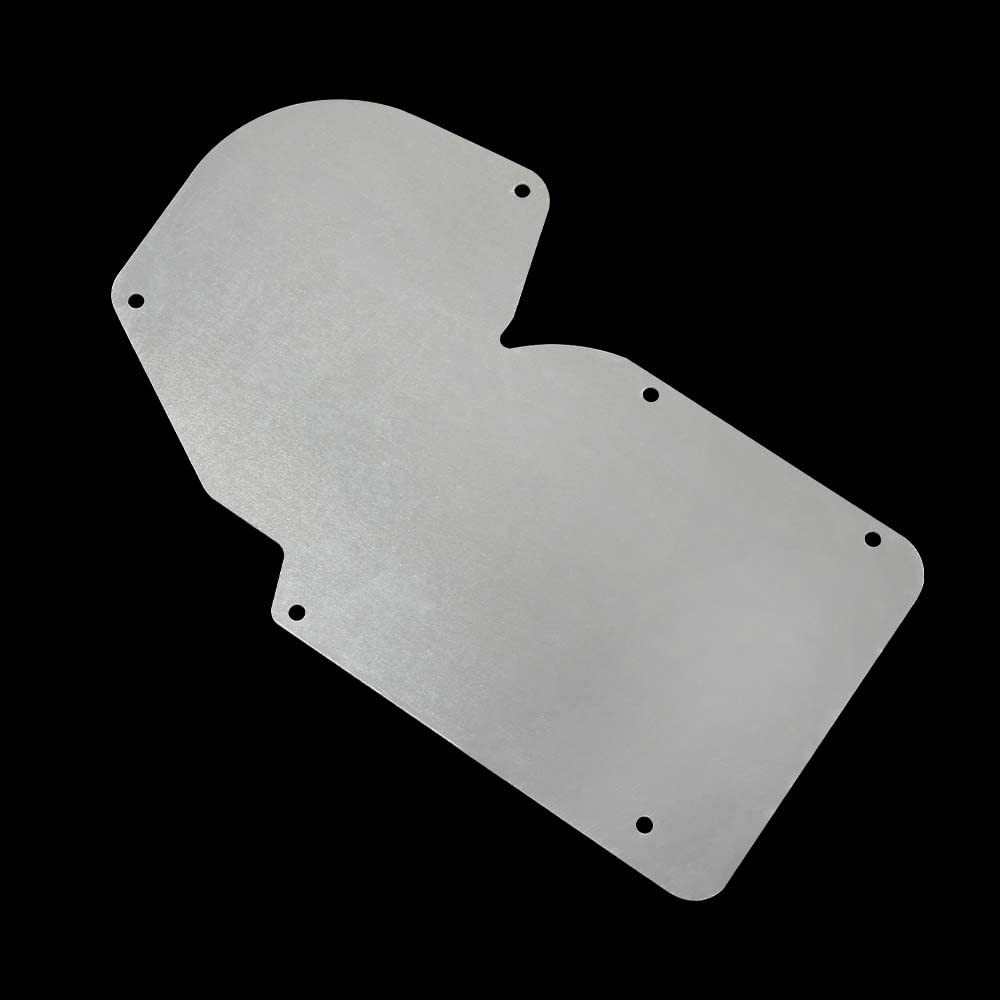 G-PLUS A/C And Heater Delete Panel C3 Compatible with 1968-1982 Corvette Silver