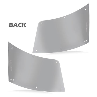 G-PLUS Headlight Molding Trim Side Bumper Chrome Trim Compatible With Volvo VNL 300 430 630 670 730 780 2004-2015 Driver & Passenger Side Bumper Extension Corners Chrome Trim 1 Pair 82721512 82721510