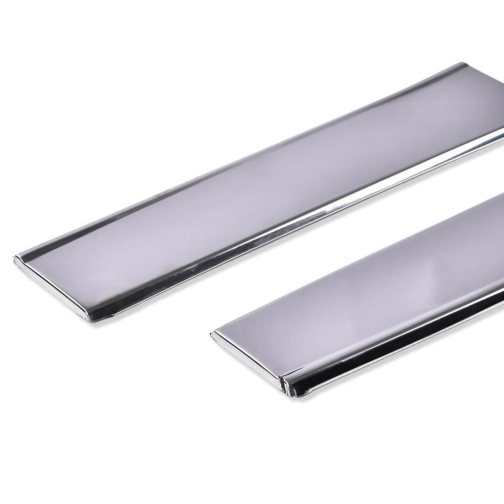 G-PLUS Fender Molding Trim Compatible with 81-88 Oldsmobile Cutlass Supreme/Salon,Front Lower Fender Molding Chrome Housing Pair 25530752 25530753