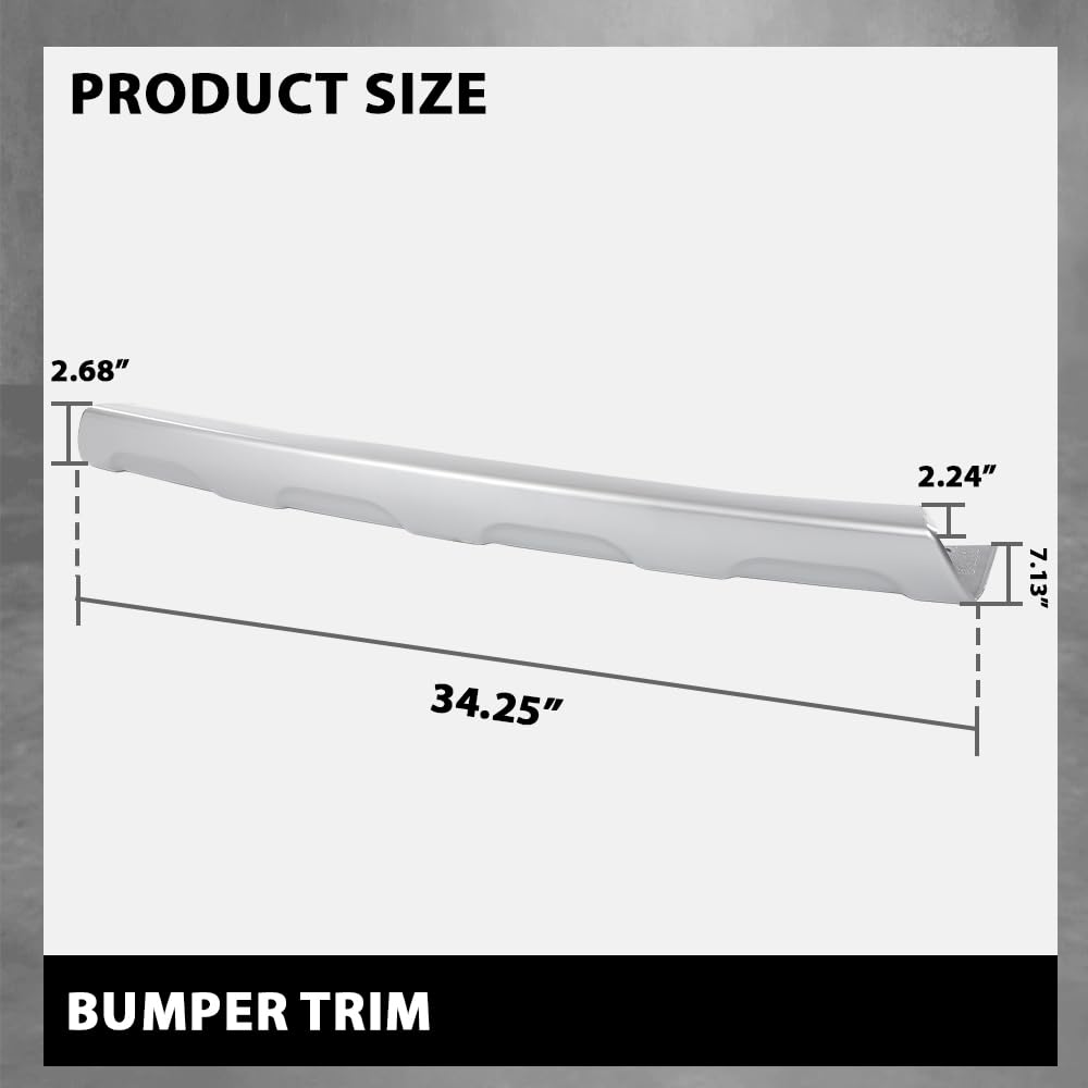 G-PLUS Front Bumper Trim Compatible with Dodge Journey AVP Canada Value Package Crew Crossroad GT Limited R/T SE SXT 2011-2019 55001049AA, CH1044108