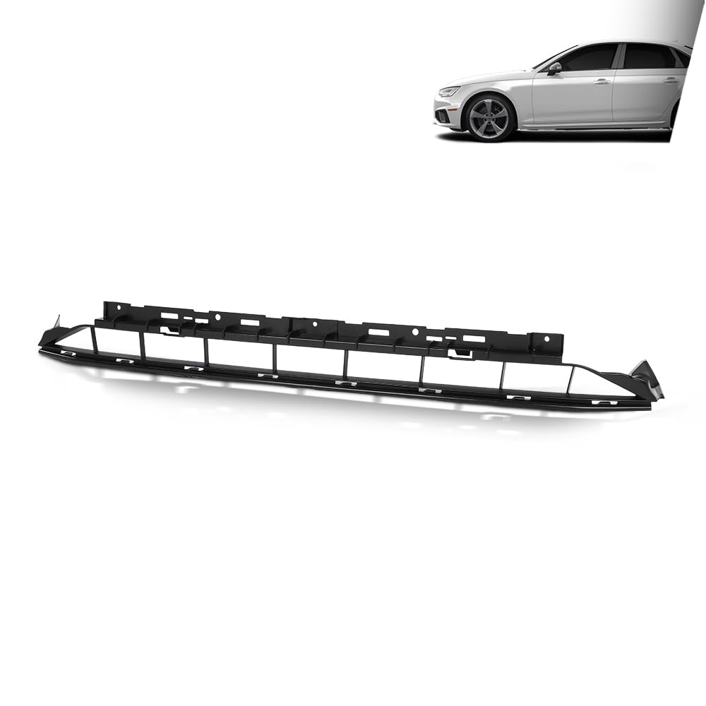 G-PLUS Front Bumper Lower Center Grille Compatible with Audi A4 2016 2017 2018 2019 with S-line Package, Fit Audi S4 2016 2017 2018 2019 8W0807683A, 8W0807683A9B9 Black