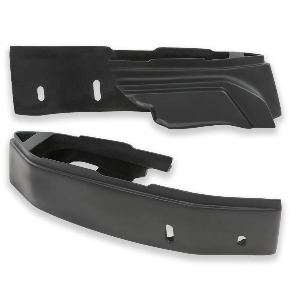 G-PLUS Rear Fiberglass Bumper Fillers Set of 2 Compatible with Cadillac Deville 1980-1992/Fit for Cadillac Fleetwood 1980-1992/Fit Cadillac Brougham 1980-1992 Black