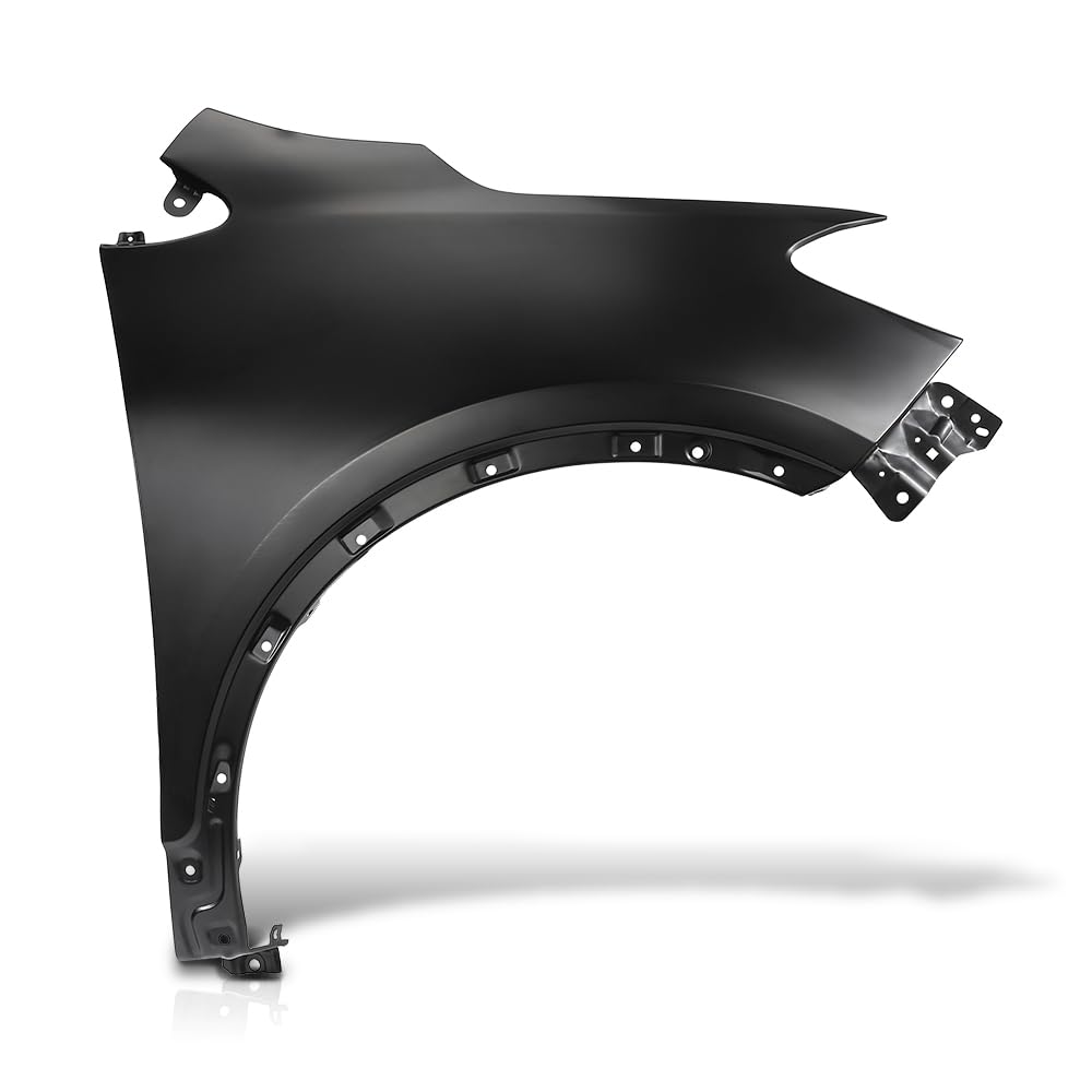 G-PLUS Front Fender RH Right Passenger Side Compatible with Buick Encore (submodel: Base, Convenience, Leather, Premium) 2013-2016 without Turn Signal Light Hole 95031570, GM1241382 Black