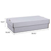 G-PLUS Trading Card Storage Box 3000 Count White Corrugated Cardboard Box Versatile Card Storage Box (Card not included)