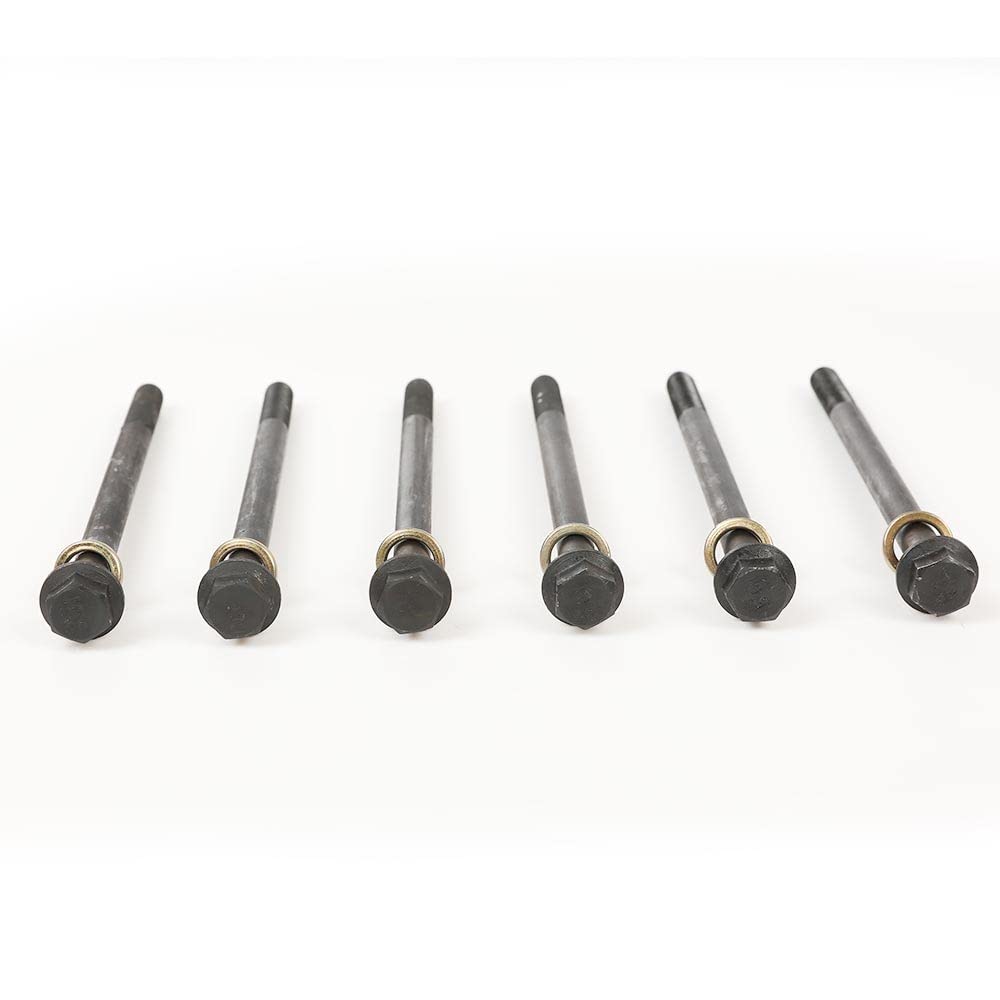 G-PLUS Cylinder Head Bolts Set Compatible with 2016-20 General 1000 (All Models) 2011-20 RZR 900 (All Models) 2014-20 RZR 1000 (All Models) 7519123 7520978 Cylinder Head Blots Studs 6pcs