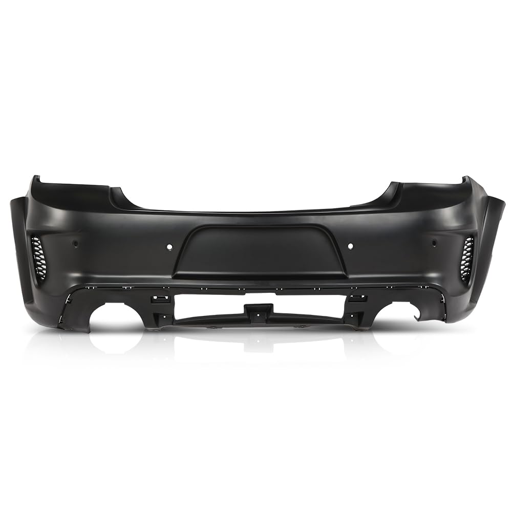 G-PLUS Rear Bumper Cover w/Holes Compatible with Dodge Charger 2020 2021 2022 2023, 68488292AA, CH1100A56, Primed Black