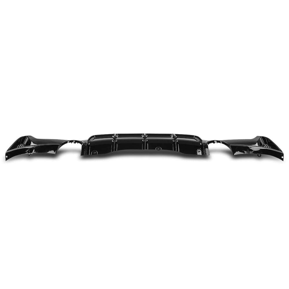 G-PLUS Rear Diffuser Compatible with BMW F32 4-Series 2 Door Coupe 2014 2015 2016 2017 2018 2019 2020 with M Sport Bumper Only Rear Diffuser Lip Glossy Black