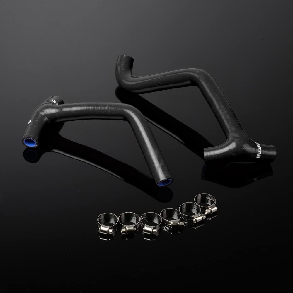 Gplus Silicone Radiator Hose Kit Clamps Compatible With Husqvarna TE TC SMR 2011 449/511 Black