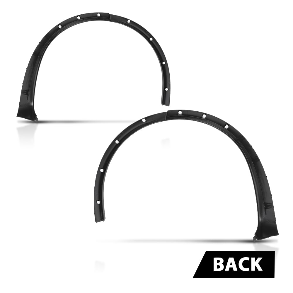 G-PLUS Rear Left Right Fender Wheel Flare Molding Trim Arch Compatible with Tesla Model X 2016-2021 103529100E 1035291-00-E 1032529000E JYH8583MBKL 103529000G Wheel Opening Molding Arch Trim Black
