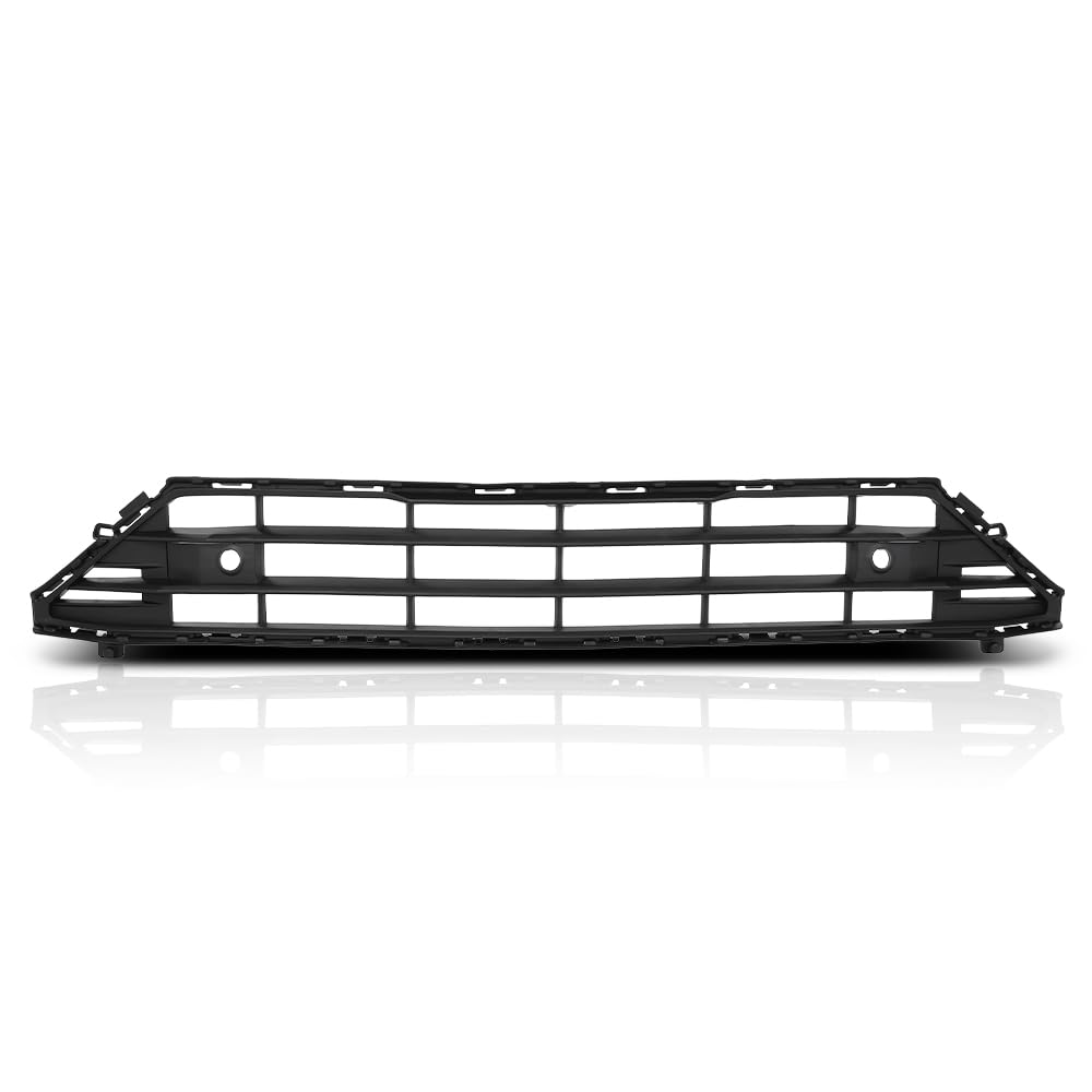 G-PLUS Front Bumper Lower Grille Center Grill Compatible with Volvo XC60 2018-2021 VO1036107, 31425175 Black