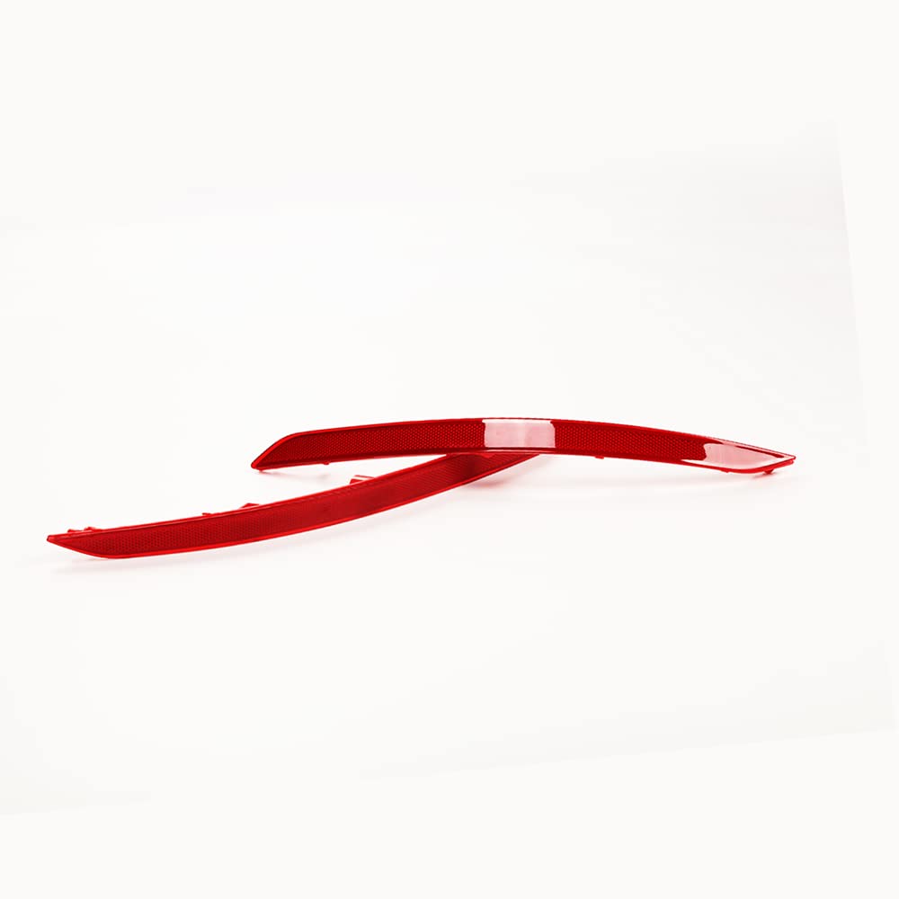 G-PLUS Bumper Reflector Set Compatible with 2017-2018 Elantra Red Rear Left & Right Side
