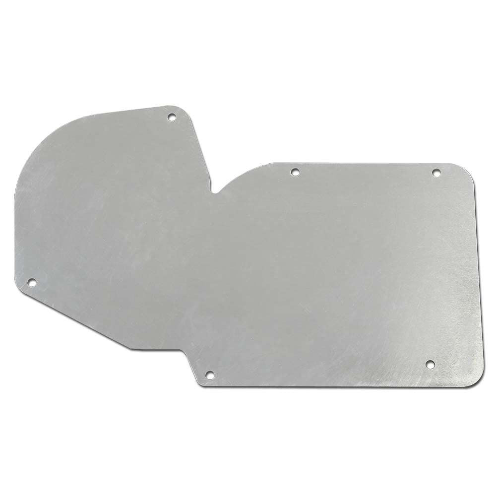 G-PLUS A/C And Heater Delete Panel C3 Compatible with 1968-1982 Corvette Silver