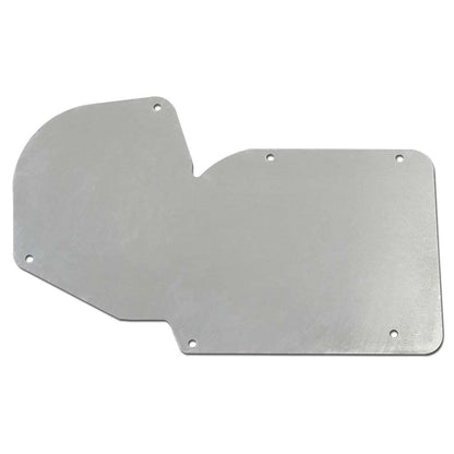 G-PLUS A/C And Heater Delete Panel C3 Compatible with 1968-1982 Corvette Silver