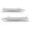 G-PLUS Pair Left Right Fog Light Grill Trim Cover Compatible with Benz X164 GL-Class 2008-2012 Fit GL350 Bluetec 4Matic 3.0L V6 - Diesel 2010-2012 1648847322, 1648847422 Silver
