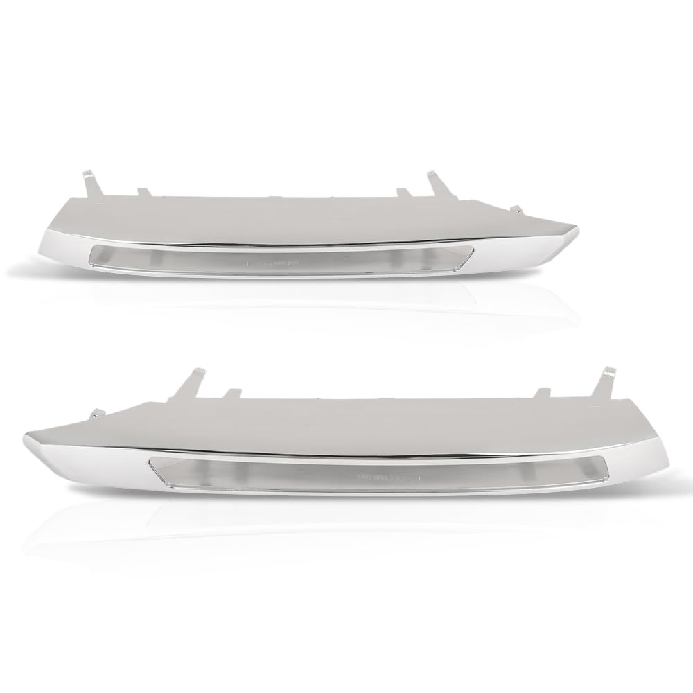 G-PLUS Pair Left Right Fog Light Grill Trim Cover Compatible with Benz X164 GL-Class 2008-2012 Fit GL350 Bluetec 4Matic 3.0L V6 - Diesel 2010-2012 1648847322, 1648847422 Silver