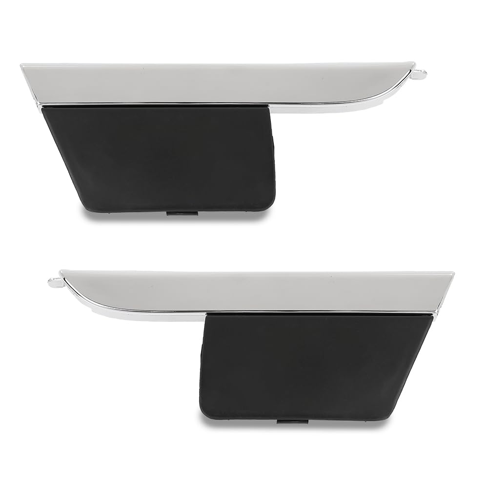 G-PLUS Front LH RH Bumper Trim Grille Trim with Tow Hook Cover Compatible with LX RX350/RX450h 2013-2015 531250E060, 5312648100, 5212748917, 5212848913, LX1047101, LX1046101, LX1039120 Chrome Black