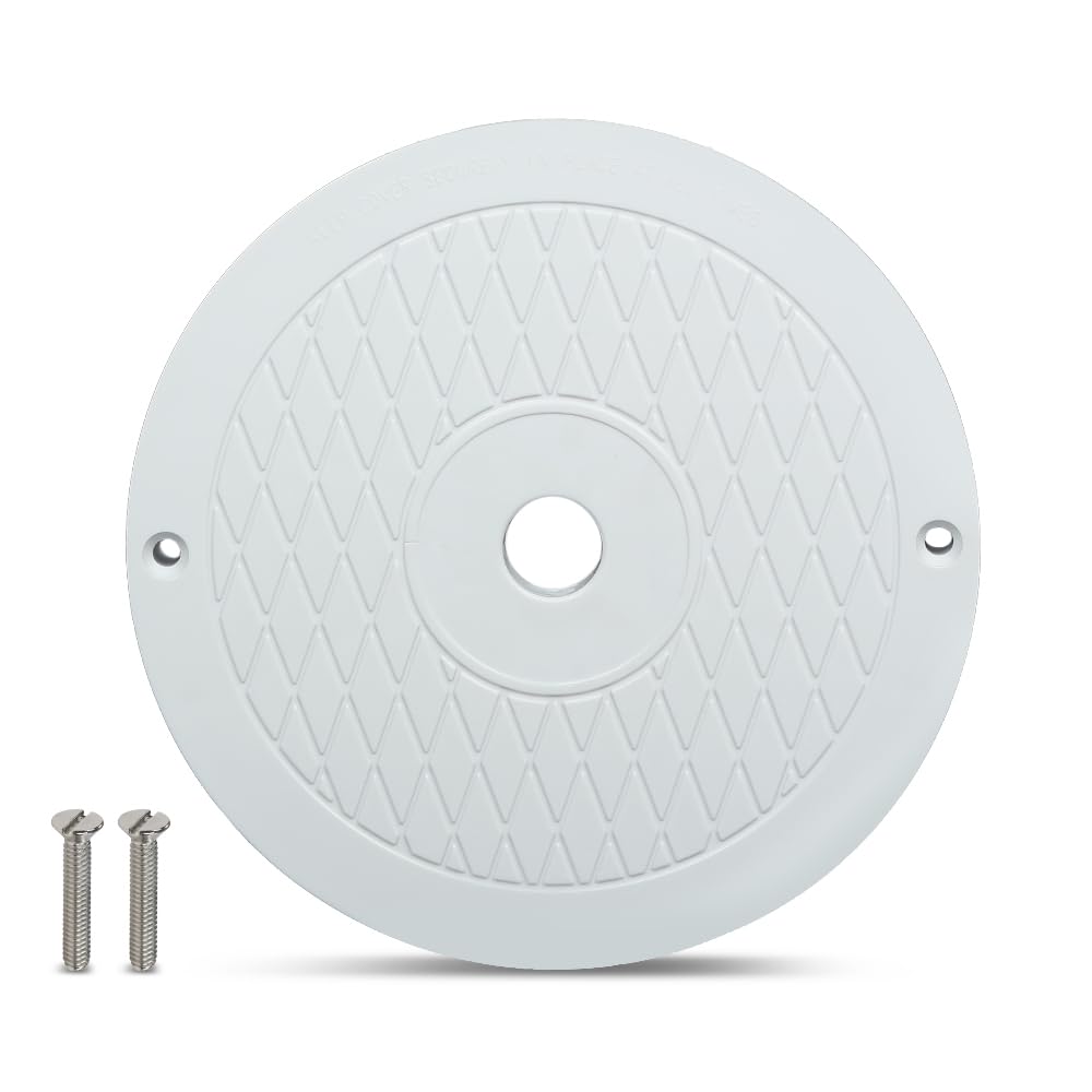 G-PLUS Pool Skimmer Deck Lid Cover, 8.5" Round Original Compatible with Hayward Swimming Pools SPX1084R, Fits Skimmer SP1082, SP1083, SP1084, SP1085, SP1086 Models