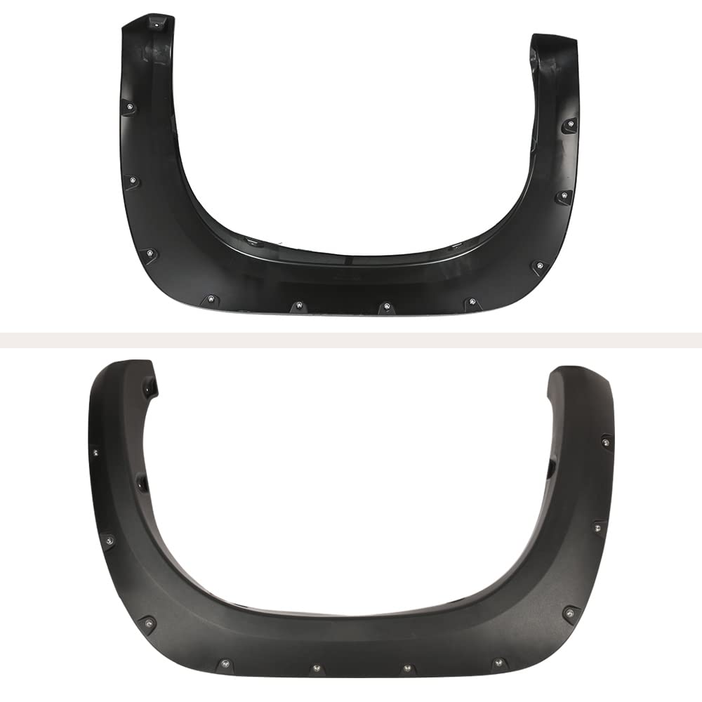 G-PLUS Fender Flares,Compatible With 2007-2013 Toyota Tundra Wheel Fender Flares Pocket Rivet Style Textured