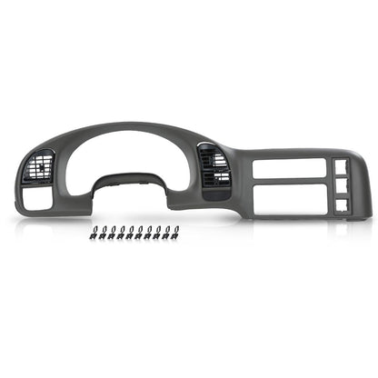 G-PLUS Dash Radio Cluster Trim Bezel Panel Compatible with Chevy Astro GMC Safari 1995-2005 15718197 Gray