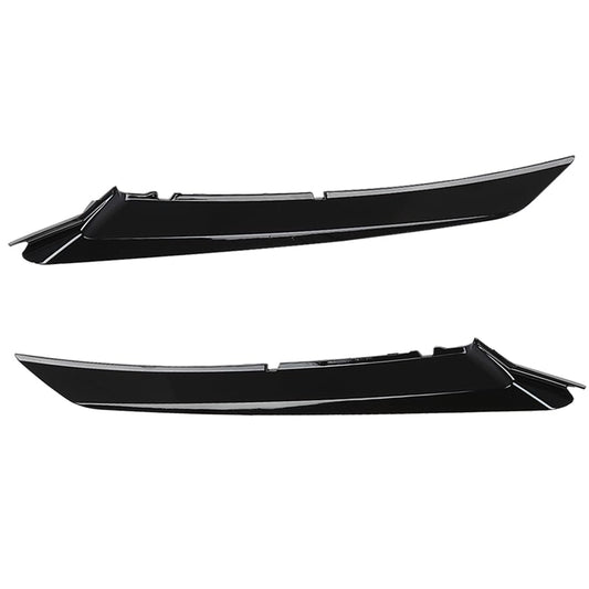 G-PLUS Front Grille Headlight Trim Molding Black Pair - Compatible with Toyota Camry Hybrid SE 2018-2021 / Camry SE Nightshade 2020 - 5271206100, 5271306100 Glossy Black