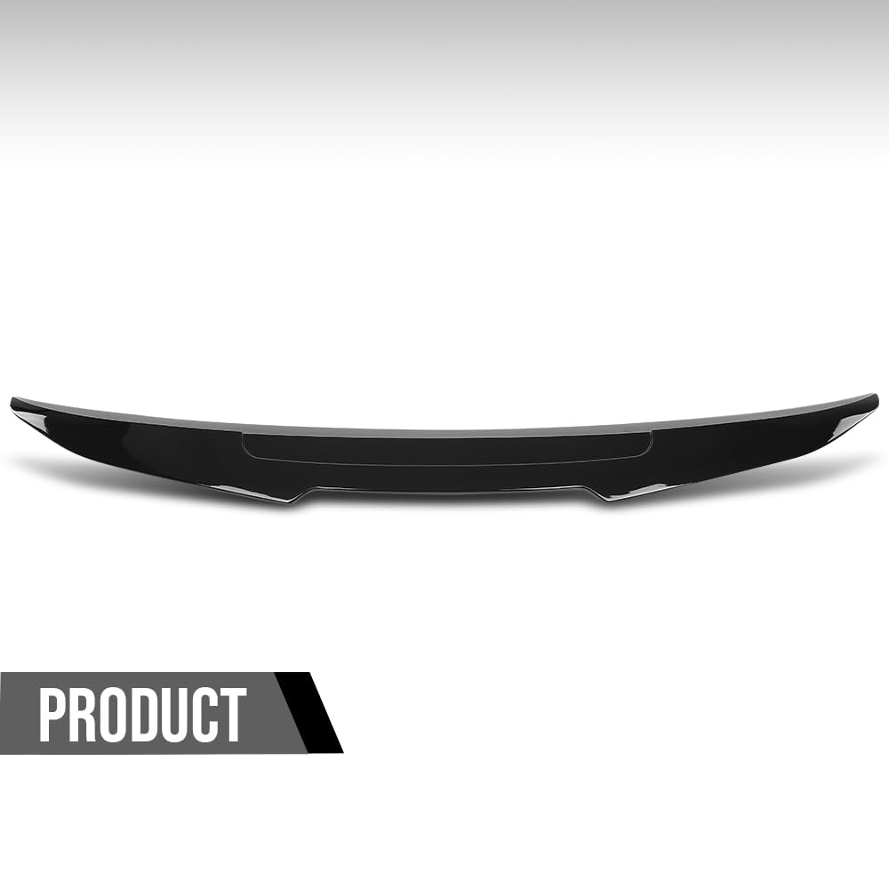 G-PLUS Rear Trunk Spoiler Wing Compatible with BMW F36 4 Series 428i 430i 440i 4-Door Coupe Model Only 2014-2020, Not Fit 2 Door Coupe or Convertible Model Trunk Spoiler Glossy Black