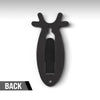 G-PLUS 1 Pack of Wall Hanger Hook European Antler Style Wall Mount Bracket for Hanging Mounting Deer, Antler S, Whitetail Deer, Mule Deer and Many Other Animals Living Room Bedroom Home Decor Black