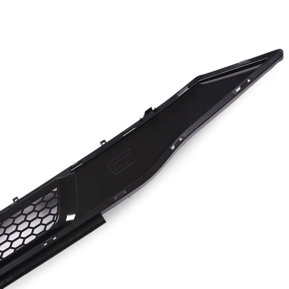 G-PLUS ABS Front Bumper Lower Grille Grill Honeycomb Style w/o Chrome Surround Compatible with Ford Mustang 2018-2021 (Not Fit Shelby GT500 models)