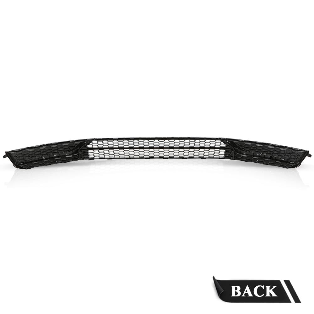 G-PLUS Front Bumper Radiator Lower Grille and Grill Fog Light Cover Compatible with Volkswagen Passat 2012-2015 561853665E 561853666C 561853677