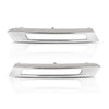 G-PLUS Pair Left Right Fog Light Chrome Trim Cover Compatible with Benz W166 ML-Class ML350 2012-2015 1668850774, 1668850874 Silver