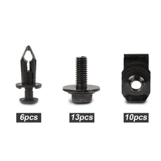 G-PLUS Engine Splash Shield Bolts 28PCS for Nissan 350Z 370Z Infiniti G35 G37 FX35 FX45 Side View