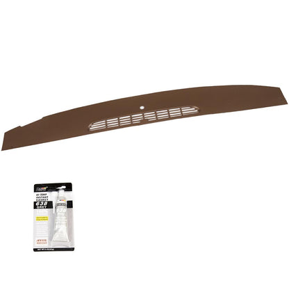 G-PLUS TPE Defrost Dash Cover Brown Compatible with 2007 2008 2009 2010 2011 2012 2013 2014 Chevy Tahoe/Avalanche/Suburban (all trim packages)