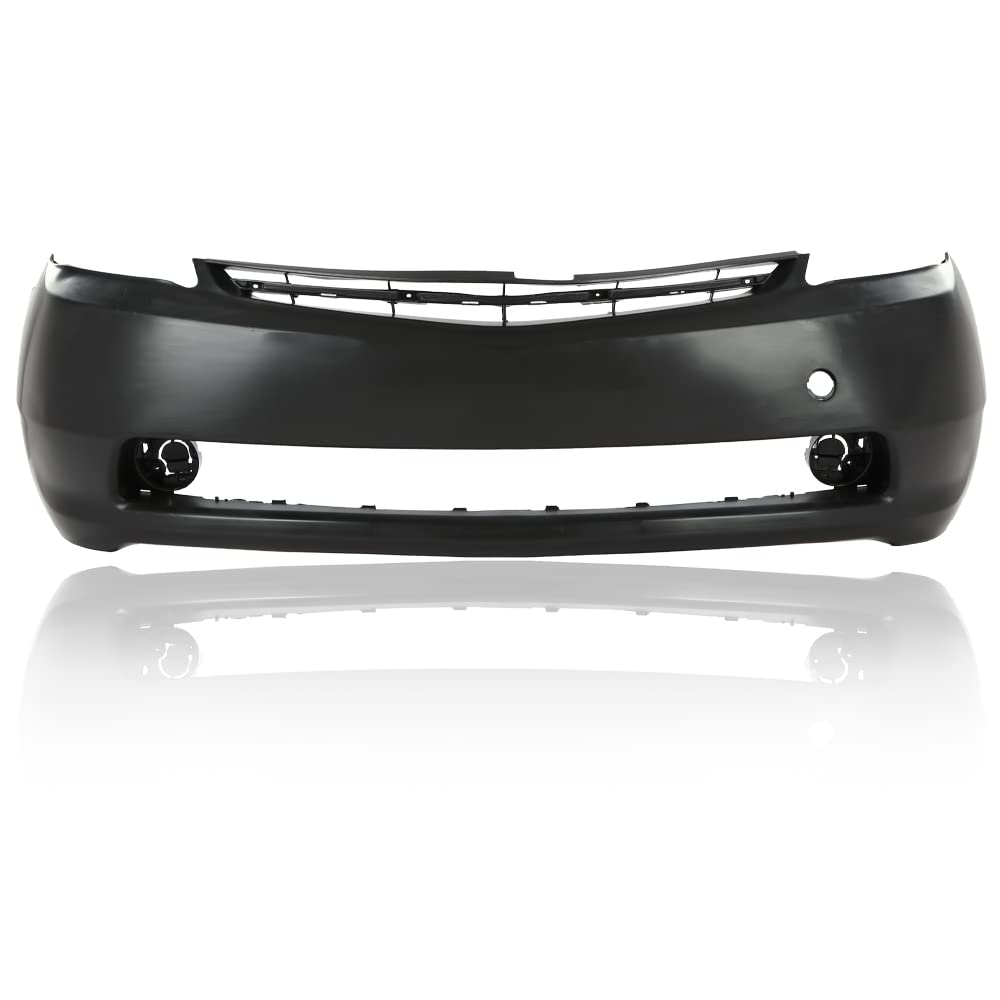 G-PLUS Front Bumper Cover, Compatible with Toyota Prius 2004 2005 2006 2007 2008 2009 Black Plastic 5211947903 615343422664 TO1000274