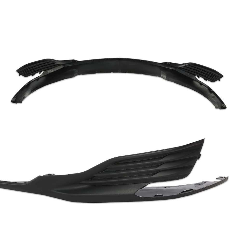 G-PLUS Front Lower Bumper Cover Lip Protector, Lip Spoiler Splitter Diffuser Compatible with Chevy Malibu 2019 2020 2021 Front Bumper Chin Spoiler Lip Splitter Cover Trim