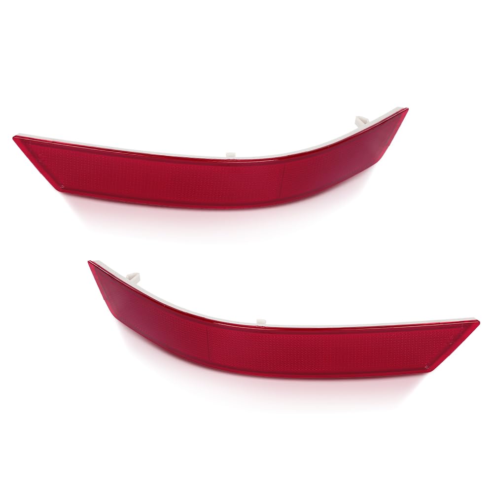 G-PLUS Pair Rear Bumper Reflector Light, Compatible with Benz ML-Class ML320 ML350 ML550 ML63 2008-2011, Left & Right Side 2PCS, 1648200374, 1648200674