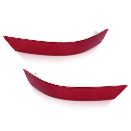 G-PLUS Pair Rear Bumper Reflector Light, Compatible with Benz ML-Class ML320 ML350 ML550 ML63 2008-2011, Left & Right Side 2PCS, 1648200374, 1648200674