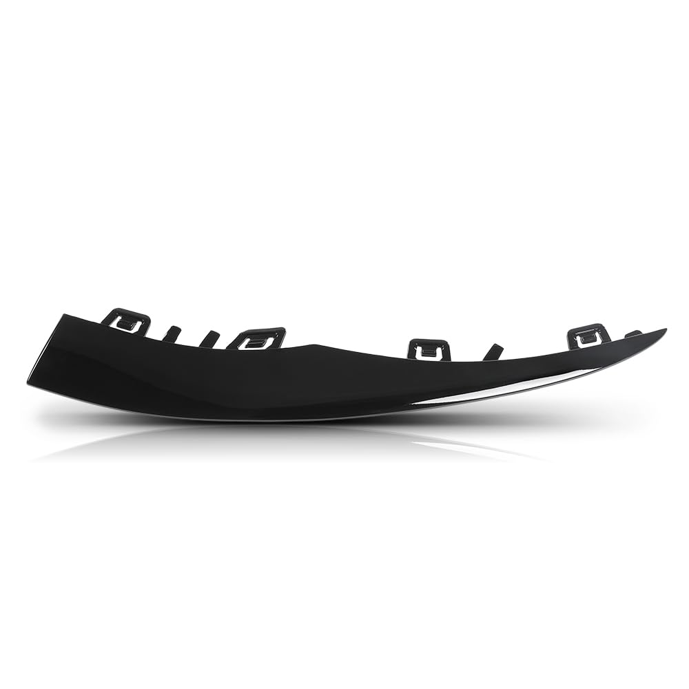 G-PLUS Front Left Outer Bumper Trim Compatible with Benz C300 2019-2023 For Models With AMG Styling 2058858902, MB1046160 Glossy Black