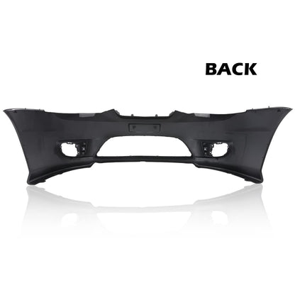 G-PLUS Front Bumper Cover Compatible with Hyundai Tiburon 2005-2006 Black Primed w/Fog Light Holes Replacemnet for 865112C500 HY1000153