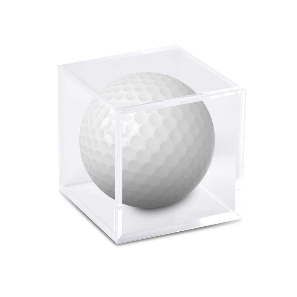 G-PLUS Golf Ball Display Case Acrylic Clear Baseball Holder Cube