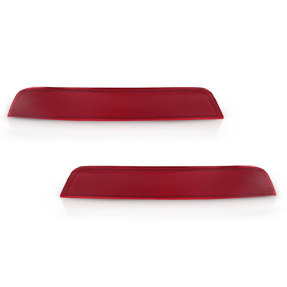 G-PLUS Pair Rear Bumper Reflector Light, Compatible with Benz GL-Class X164 GL350 GL450 GL550 2010-2012, Left & Right Side 2PCS, 1648200974, 1648201074