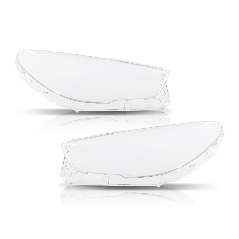 G-PLUS Headlight Lens Cover Compatible with BMW 5-Series GT F07 2010-2017 Left & Right Pair Front Headlamp Lens Cover Clear